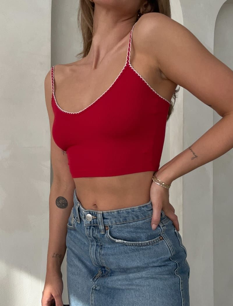 Sweetheart Tank | Rose sold by Rumored product image thumbnail 4