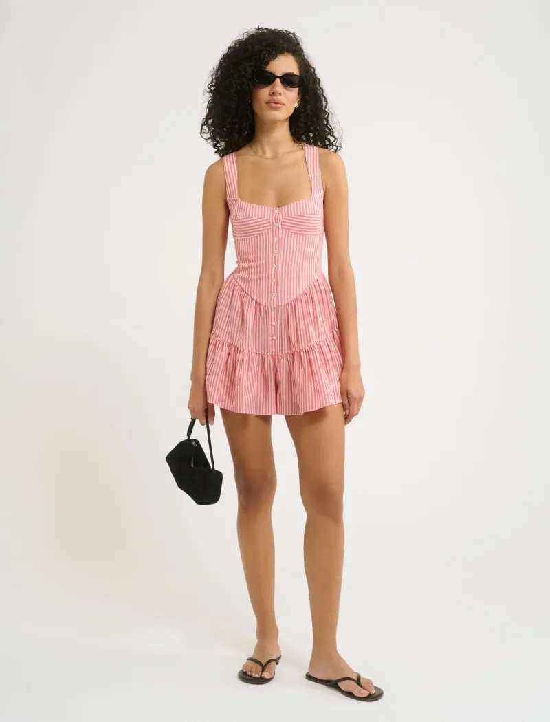 Sunwashed Romper | Sundown Stripe sold by Rumored product image thumbnail 3