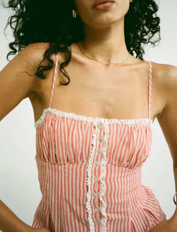 Lemon Grove Top | Sundown Stripe sold by Rumored