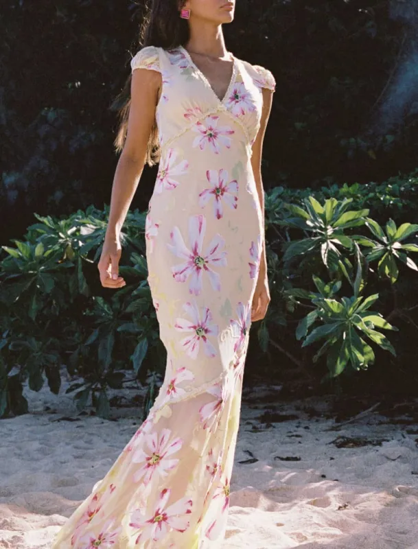 Florencia Maxi Dress | Sunfade Blossom sold by Rumored