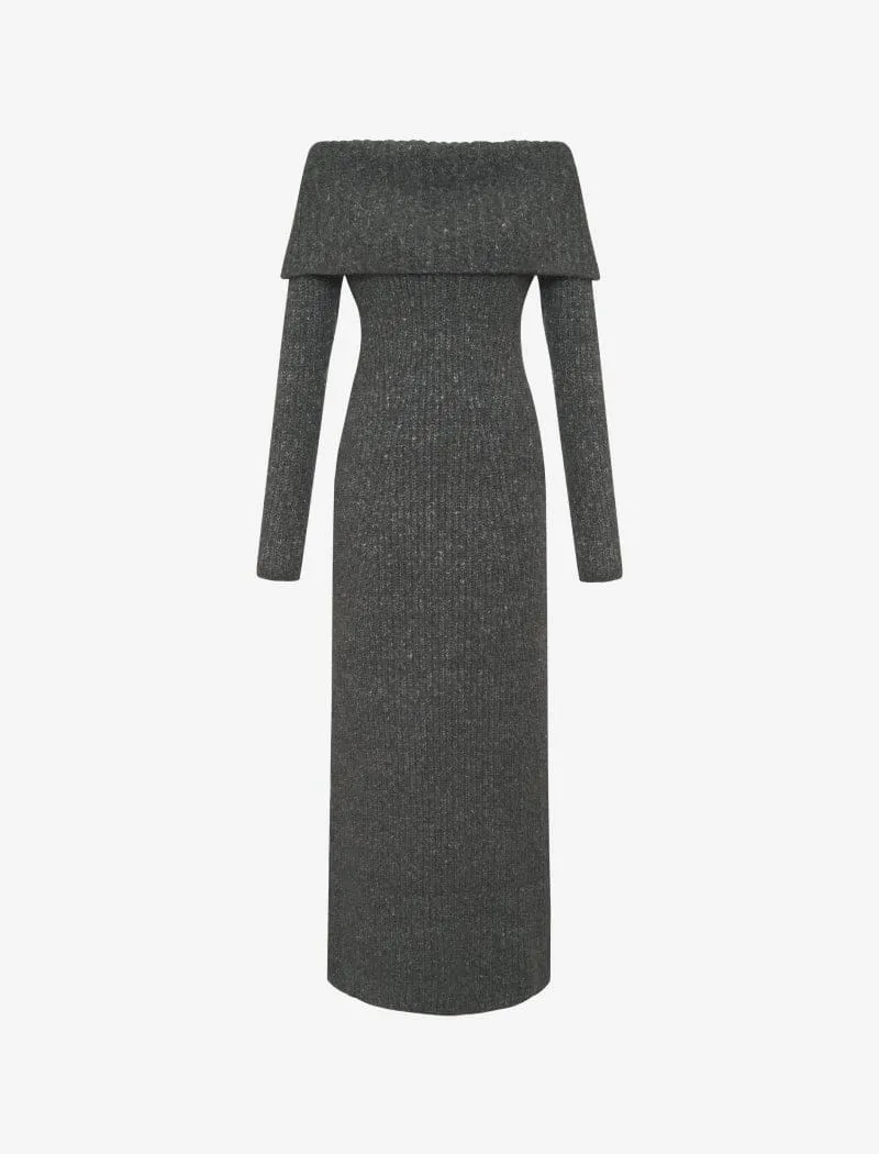 Fireside Maxi Dress | Charcoal Heather sold by Rumored product image thumbnail 2