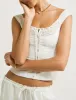 Decolletage Top | White sold by Rumored