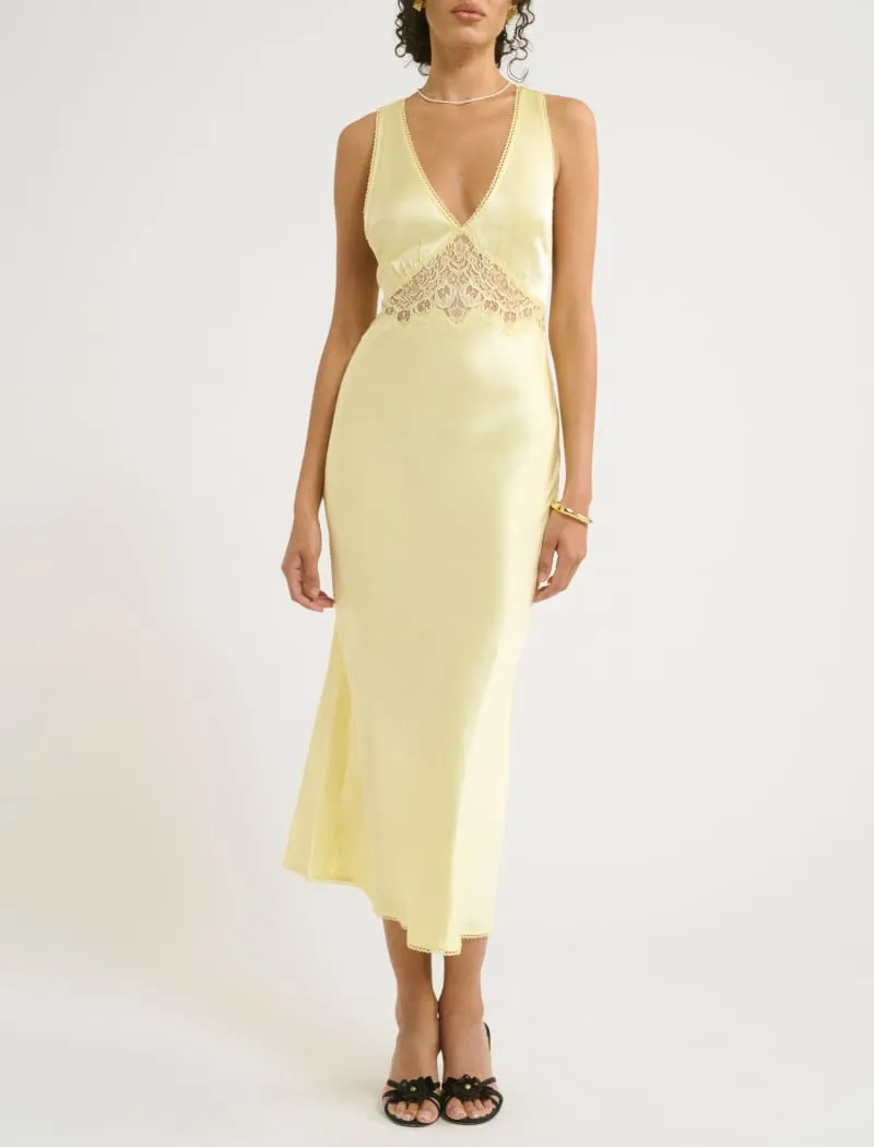 Vanity Midi Dress | Buttercream sold by Rumored product image thumbnail 3