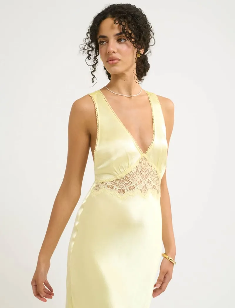 Vanity Midi Dress | Buttercream sold by Rumored