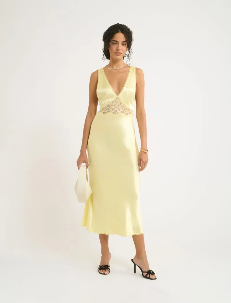 Vanity Midi Dress | Buttercream sold by Rumored product image thumbnail 4