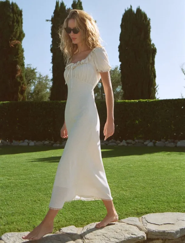 Little House Midi Dress | Cream sold by Rumored