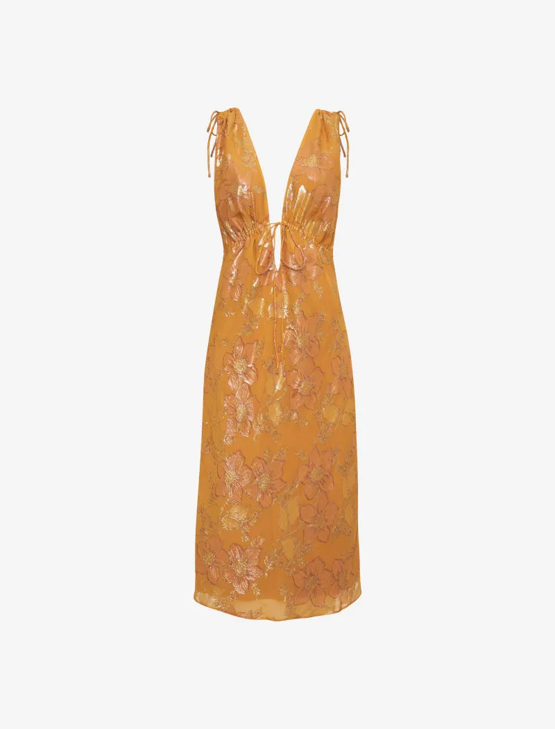 Paradise Midi Dress | Golden Hour sold by Rumored product image thumbnail 2