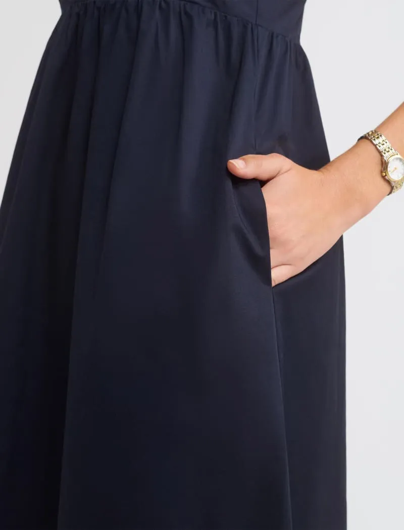Everyday Midi Dress | Navy sold by Rumored product image thumbnail 5