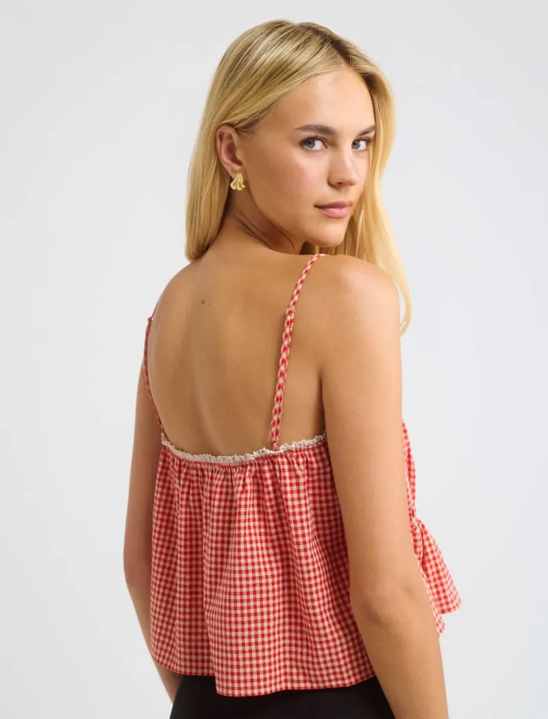 Picnic Tank | Cherry Gingham sold by Rumored product image thumbnail 4