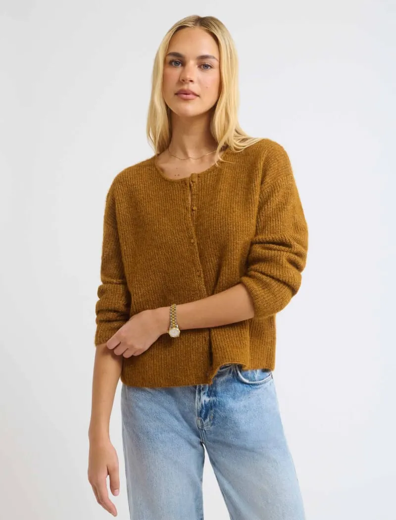 Newport Cardigan | Camel sold by Rumored product image thumbnail 3