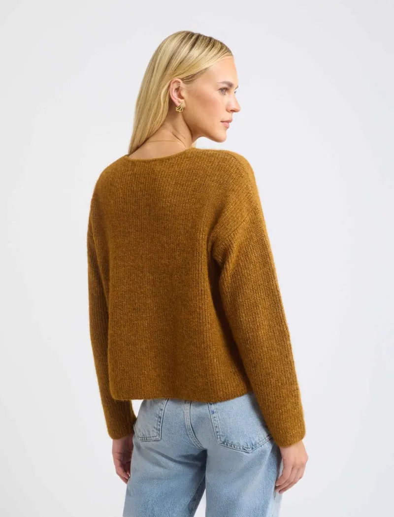 Newport Cardigan | Camel sold by Rumored product image thumbnail 4