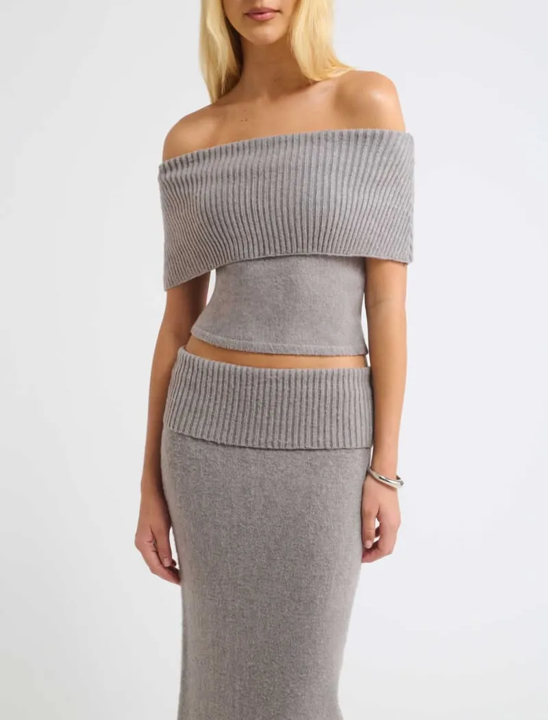 Fairfield Foldover Top | Heather Grey sold by Rumored product image thumbnail 5