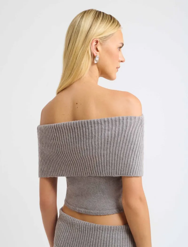 Fairfield Foldover Top | Heather Grey sold by Rumored product image thumbnail 4