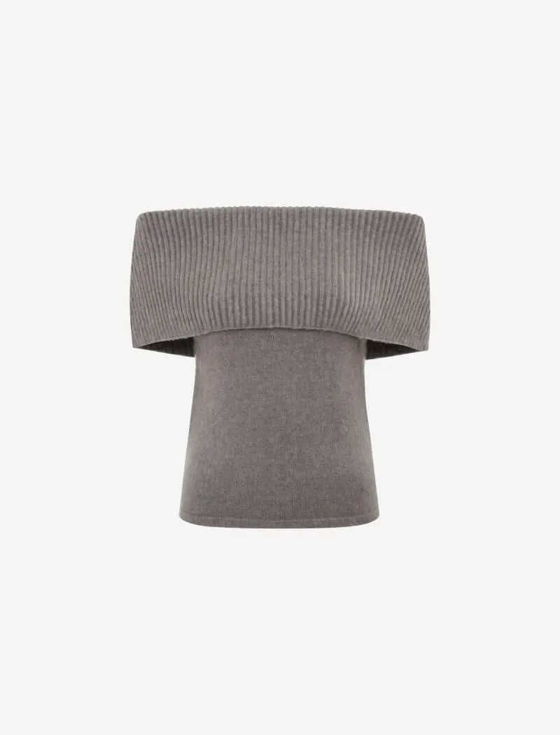 Fairfield Foldover Top | Heather Grey sold by Rumored product image thumbnail 2