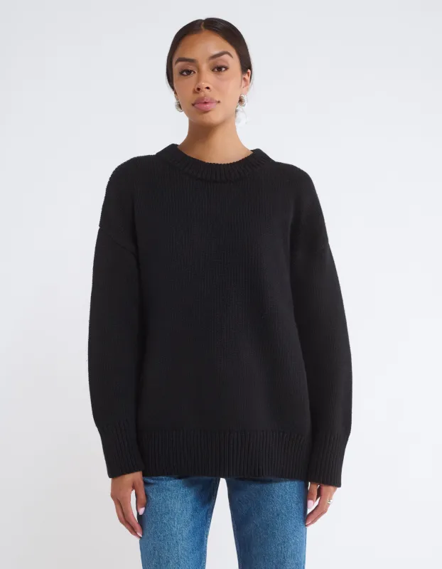 Fair Isle Sweater | Black sold by Rumored