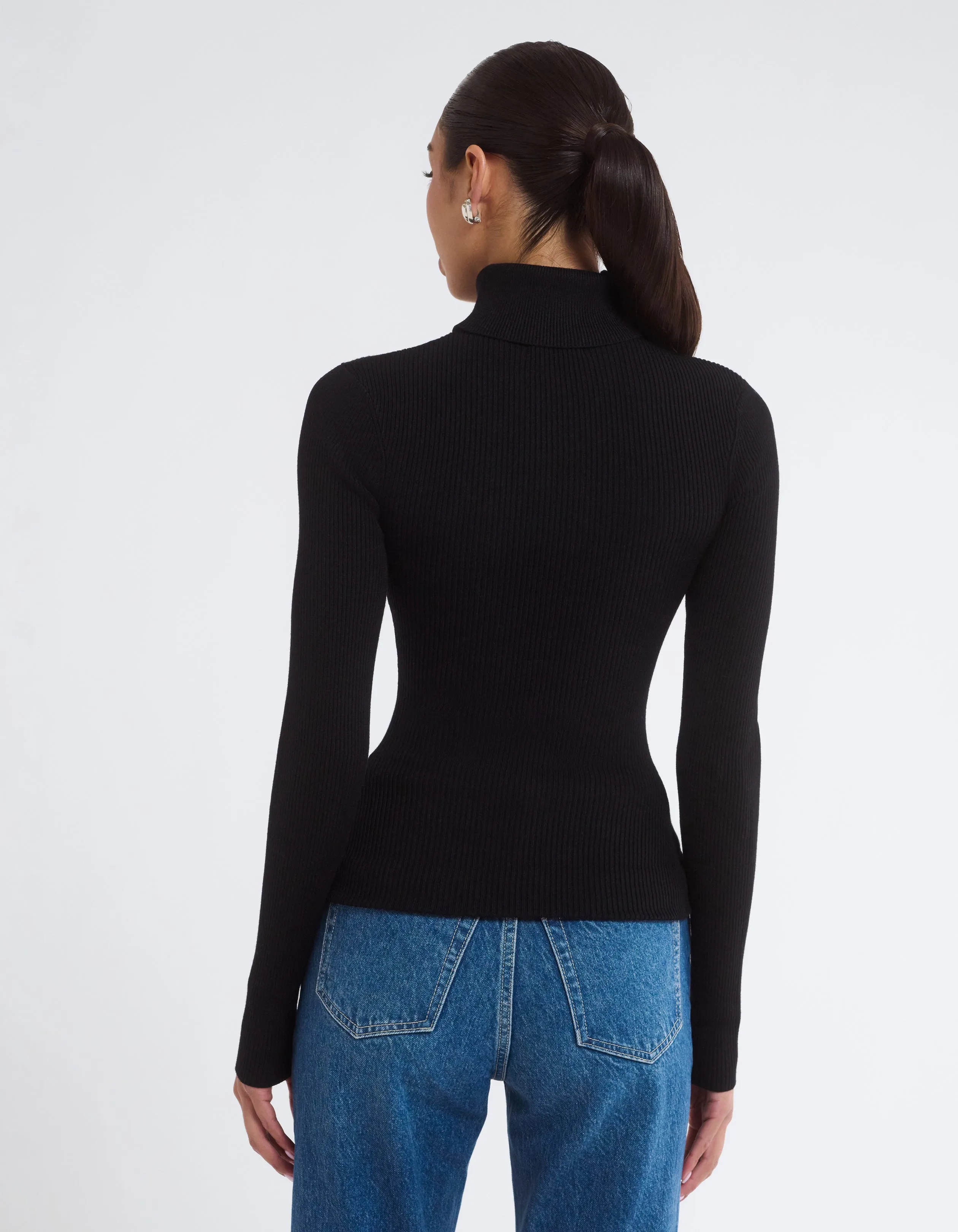 Turtleneck Top | Black sold by Rumored product image thumbnail 4