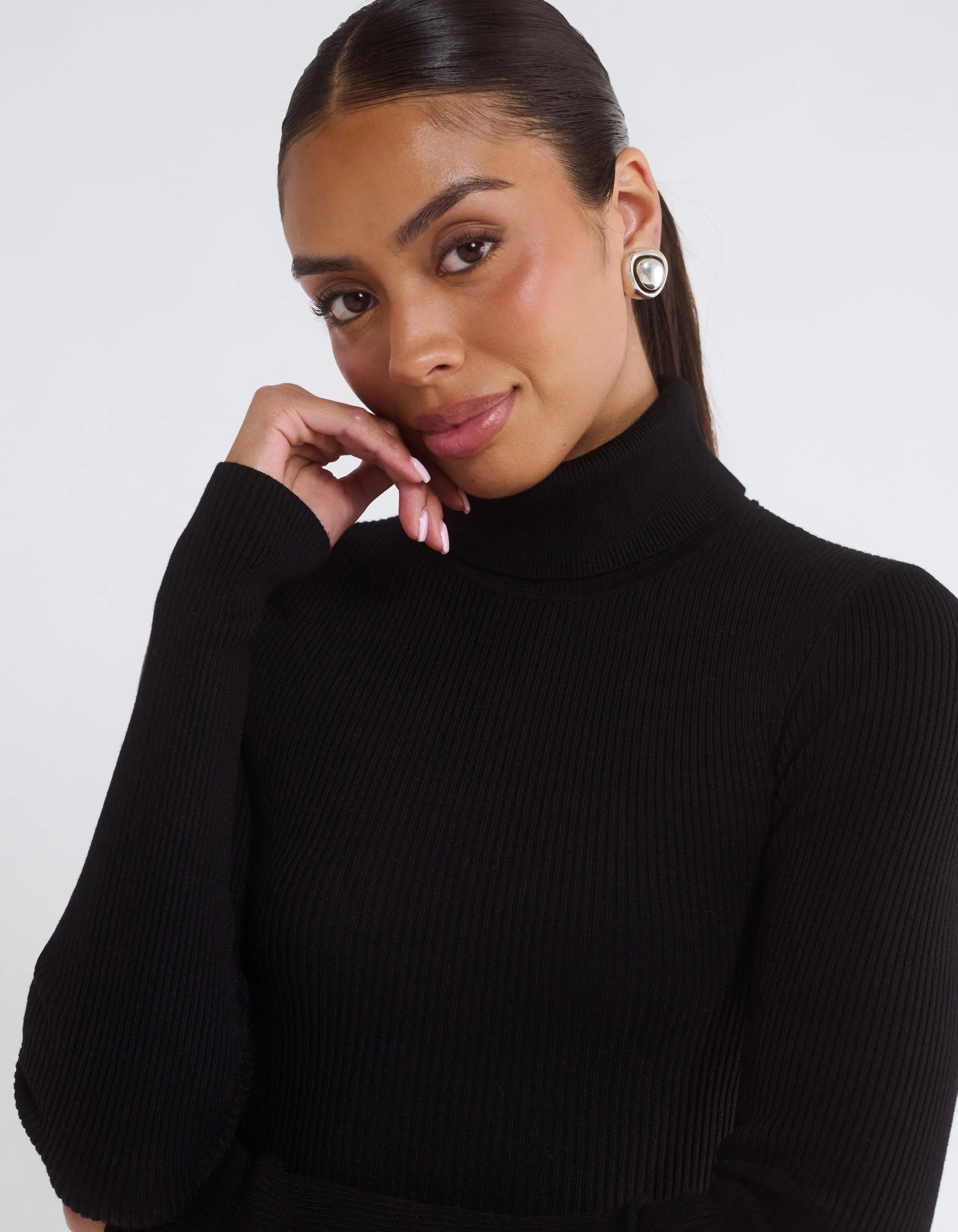 Turtleneck Top | Black sold by Rumored product image thumbnail 5