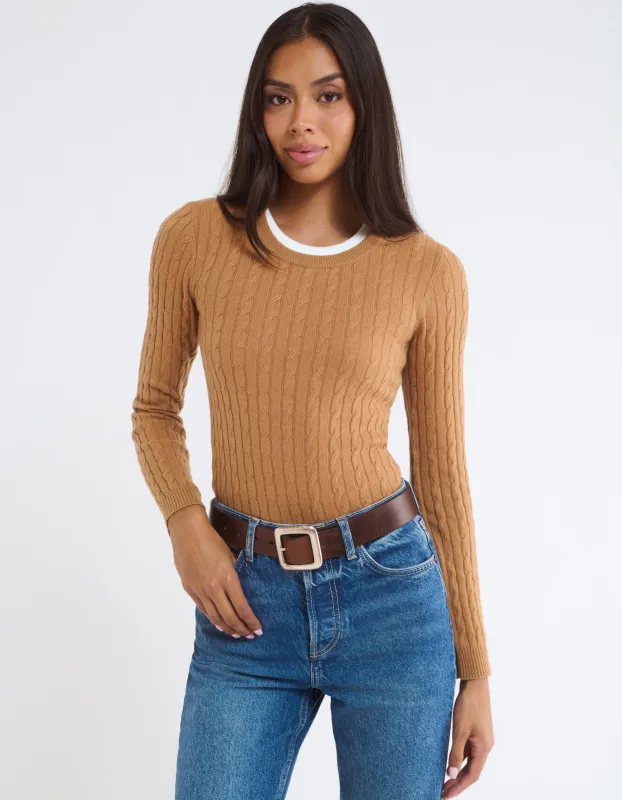 Polo Club Sweater | Camel sold by Rumored