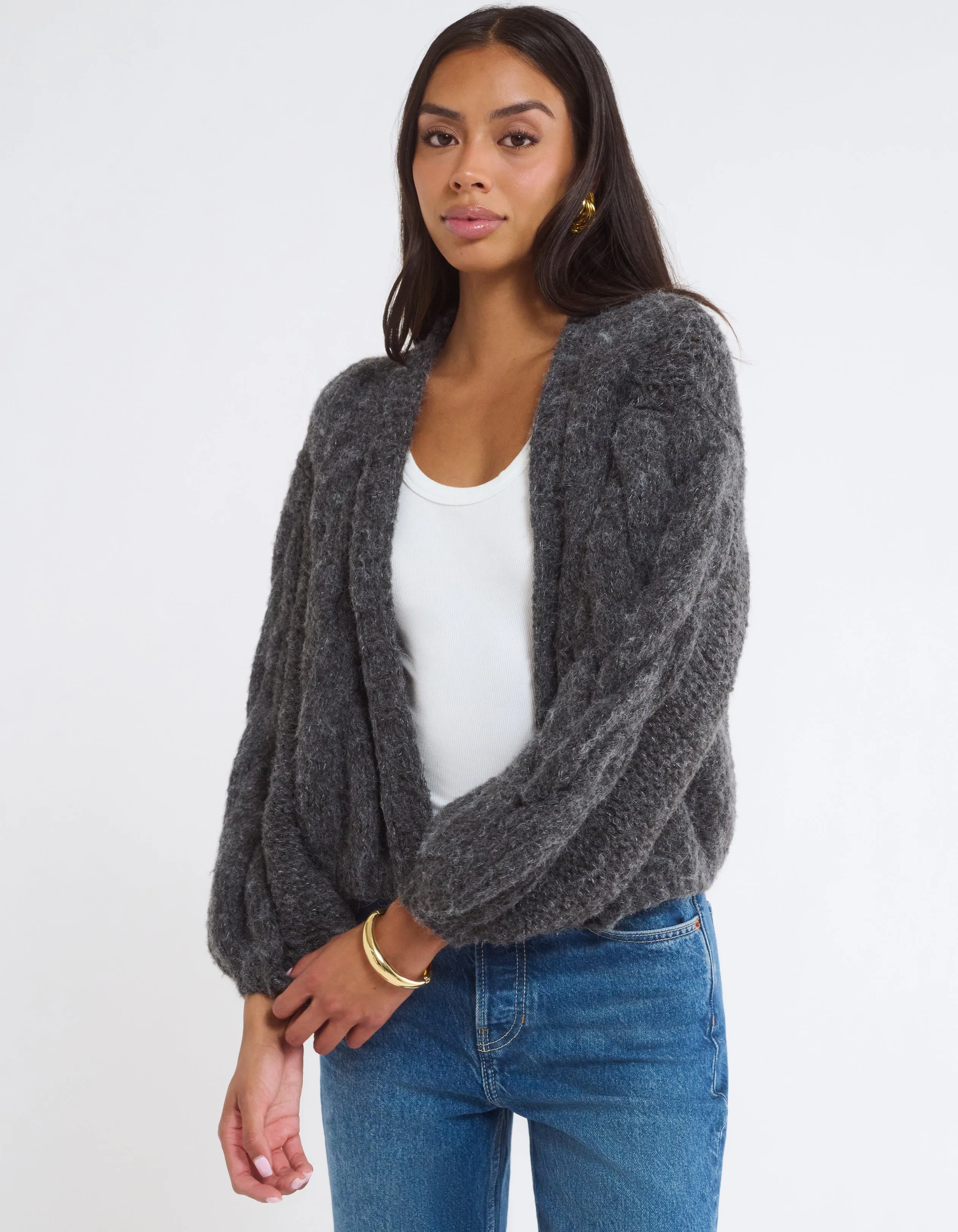 Mimi Cardigan | Salt-N-Pepper sold by Rumored