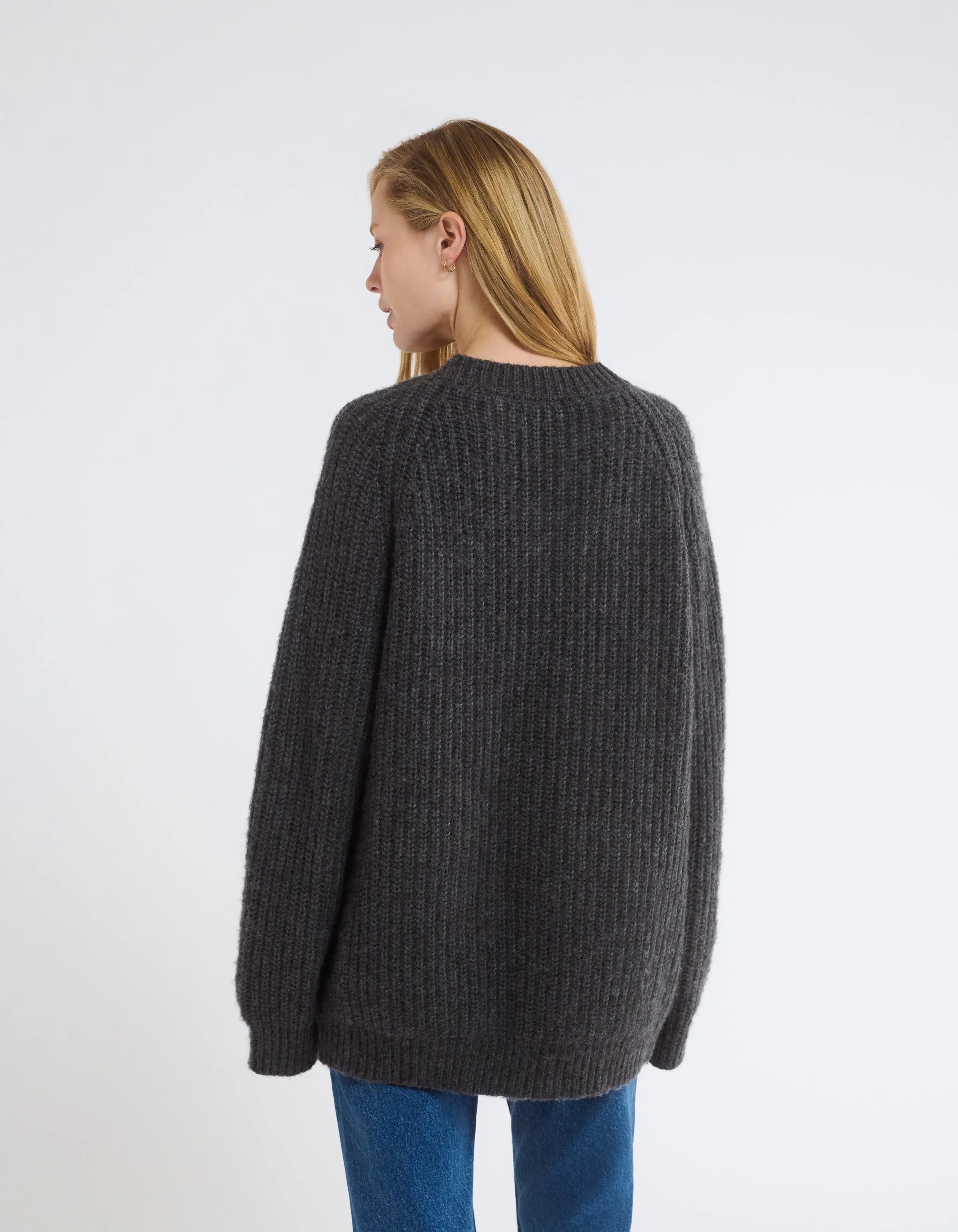 Fisherman Cardigan | Charcoal Heather Gray sold by Rumored product image thumbnail 3