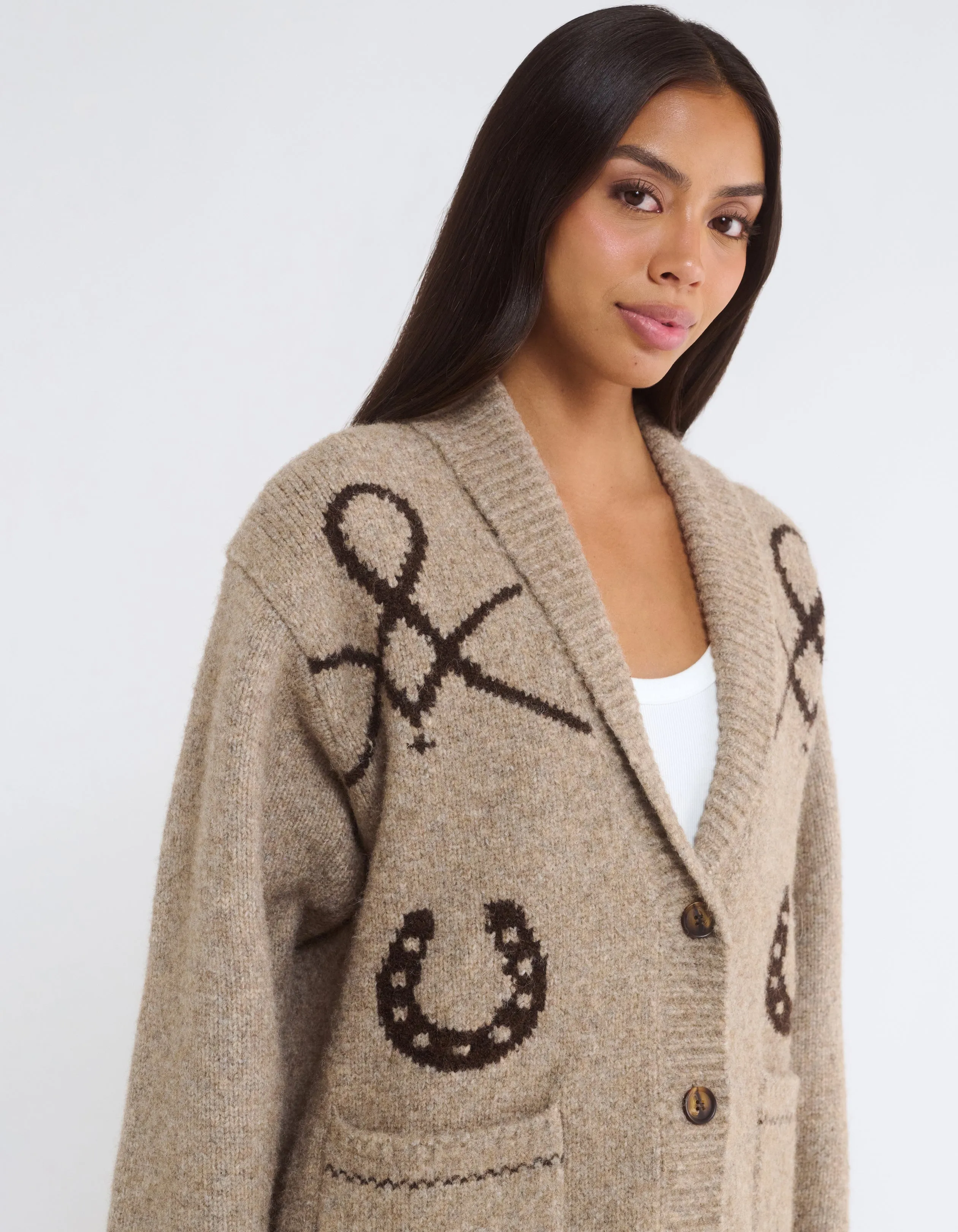 Wild Horses Cardigan | Mocha Heather sold by Rumored product image thumbnail 3