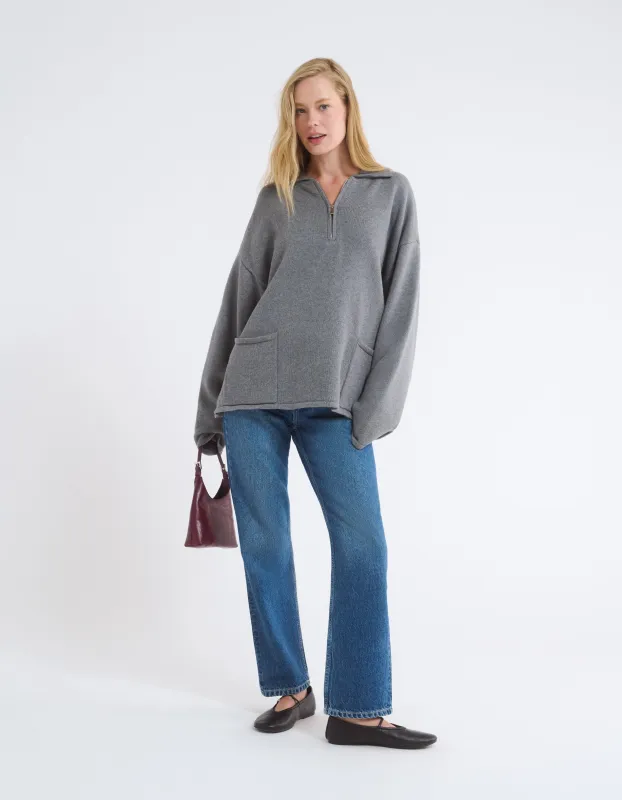 Weekender Quarter Zip | Charcoal Heather sold by Rumored