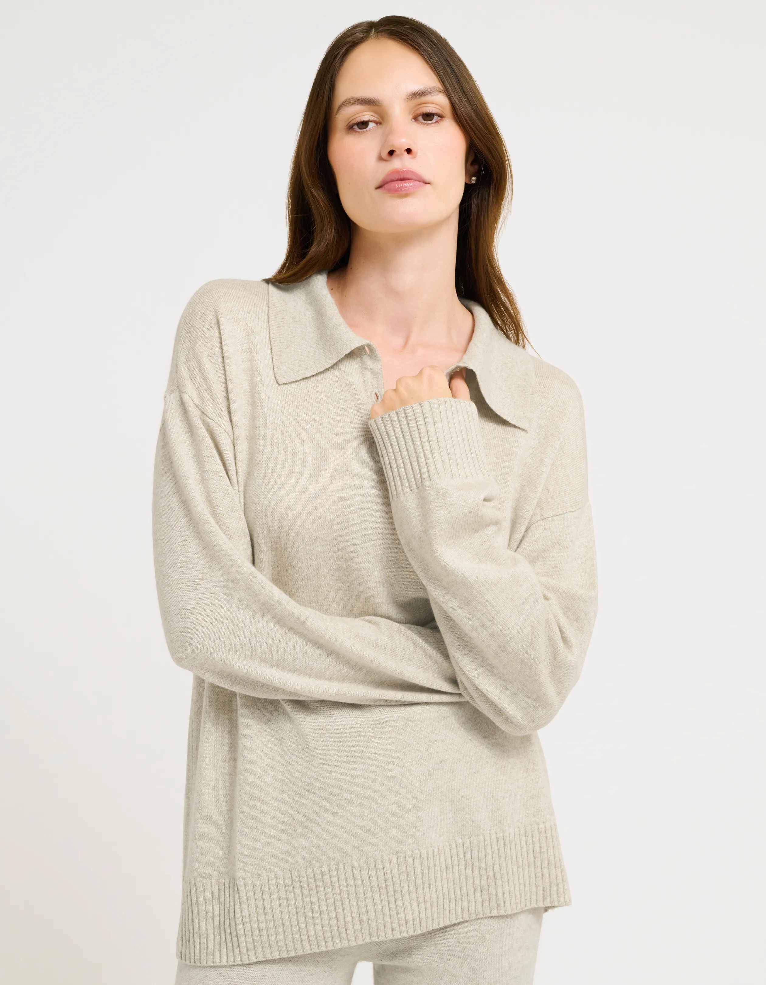 Dune Sweater | Oatmeal Heather sold by Rumored product image thumbnail 3
