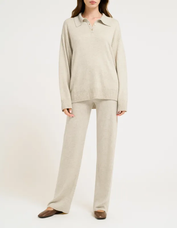 Dune Sweater | Oatmeal Heather made by Rumored