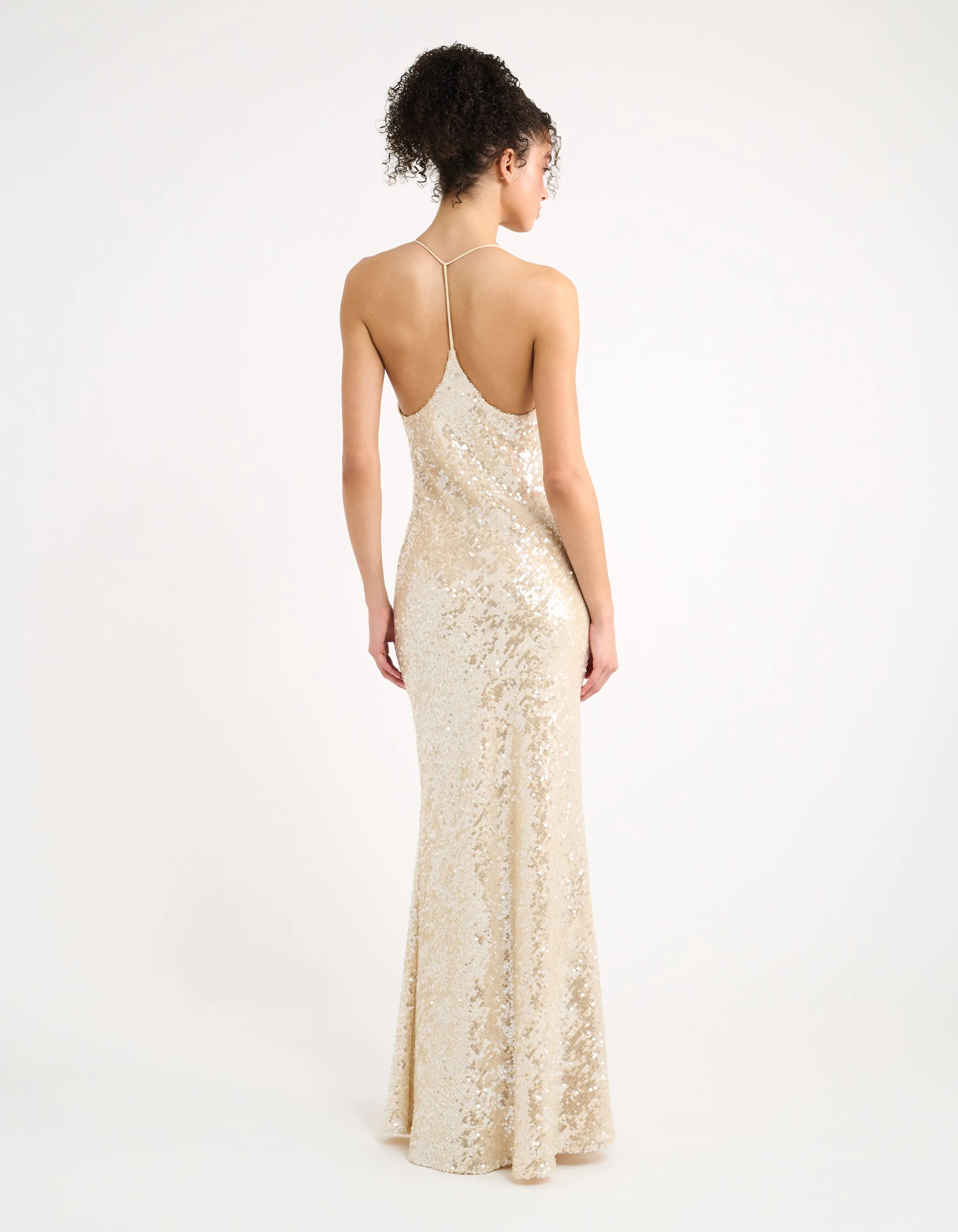 Supernova Maxi Dress | Champagne sold by Rumored product image thumbnail 4