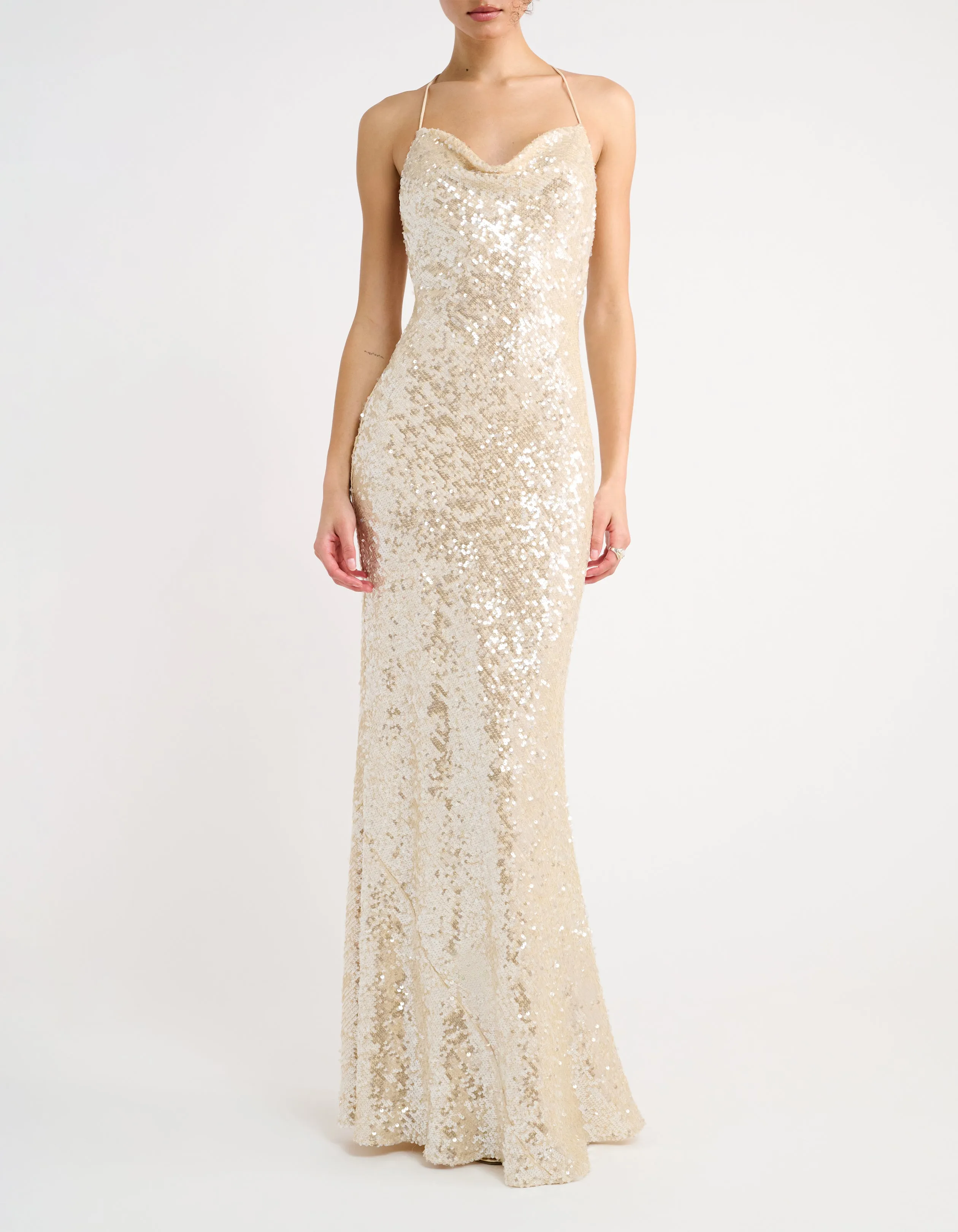 Supernova Maxi Dress | Champagne sold by Rumored product image thumbnail 2