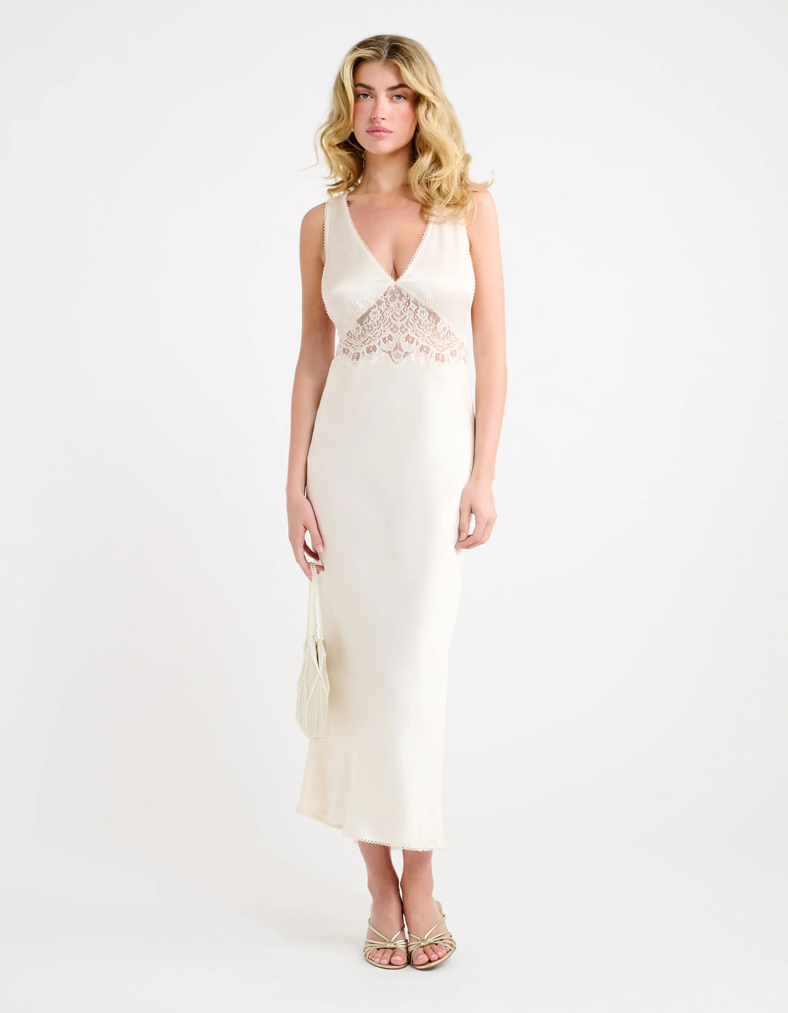 Vanity Midi Dress | Ivory sold by Rumored