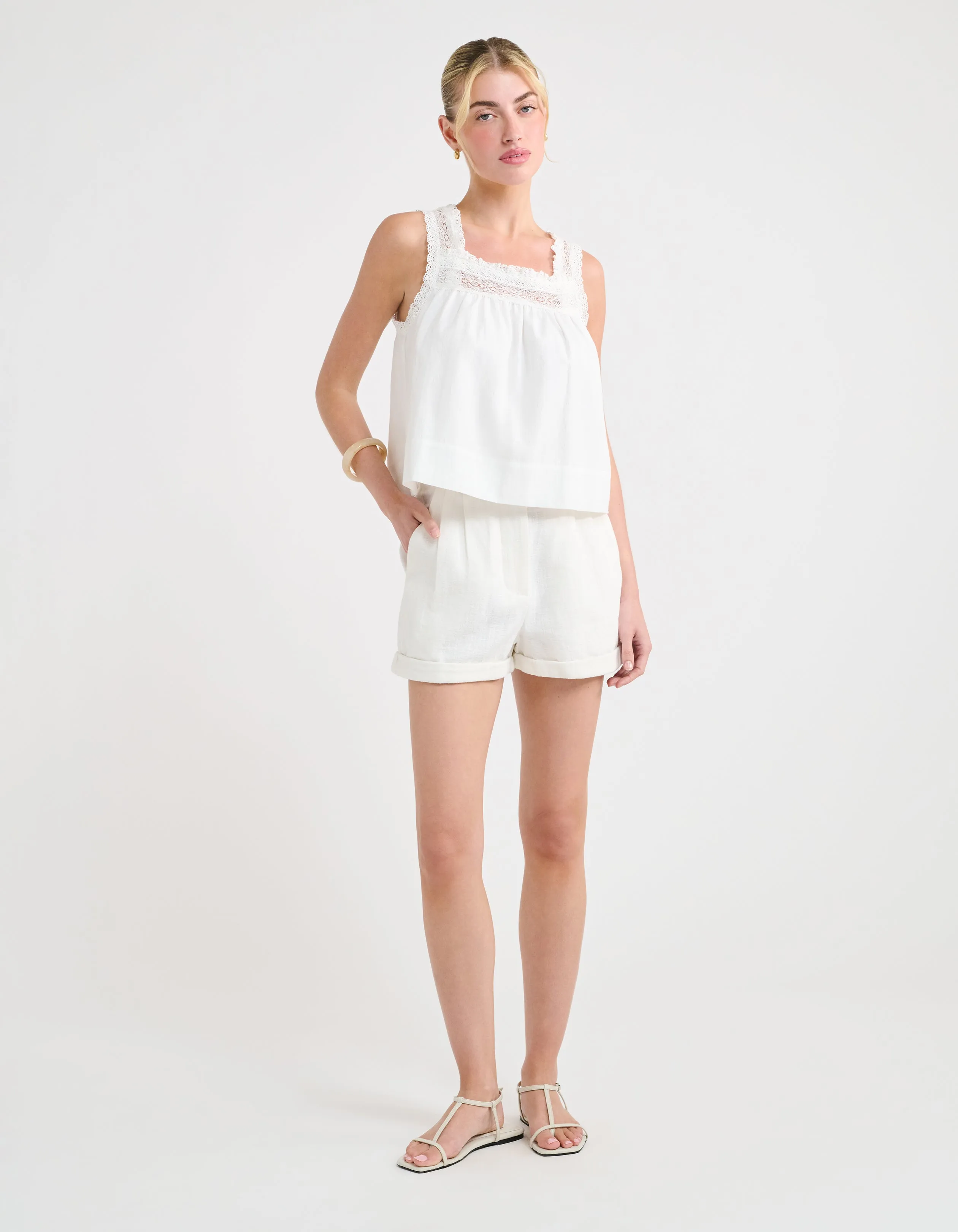Tidal Short | White sold by Rumored product image thumbnail 5
