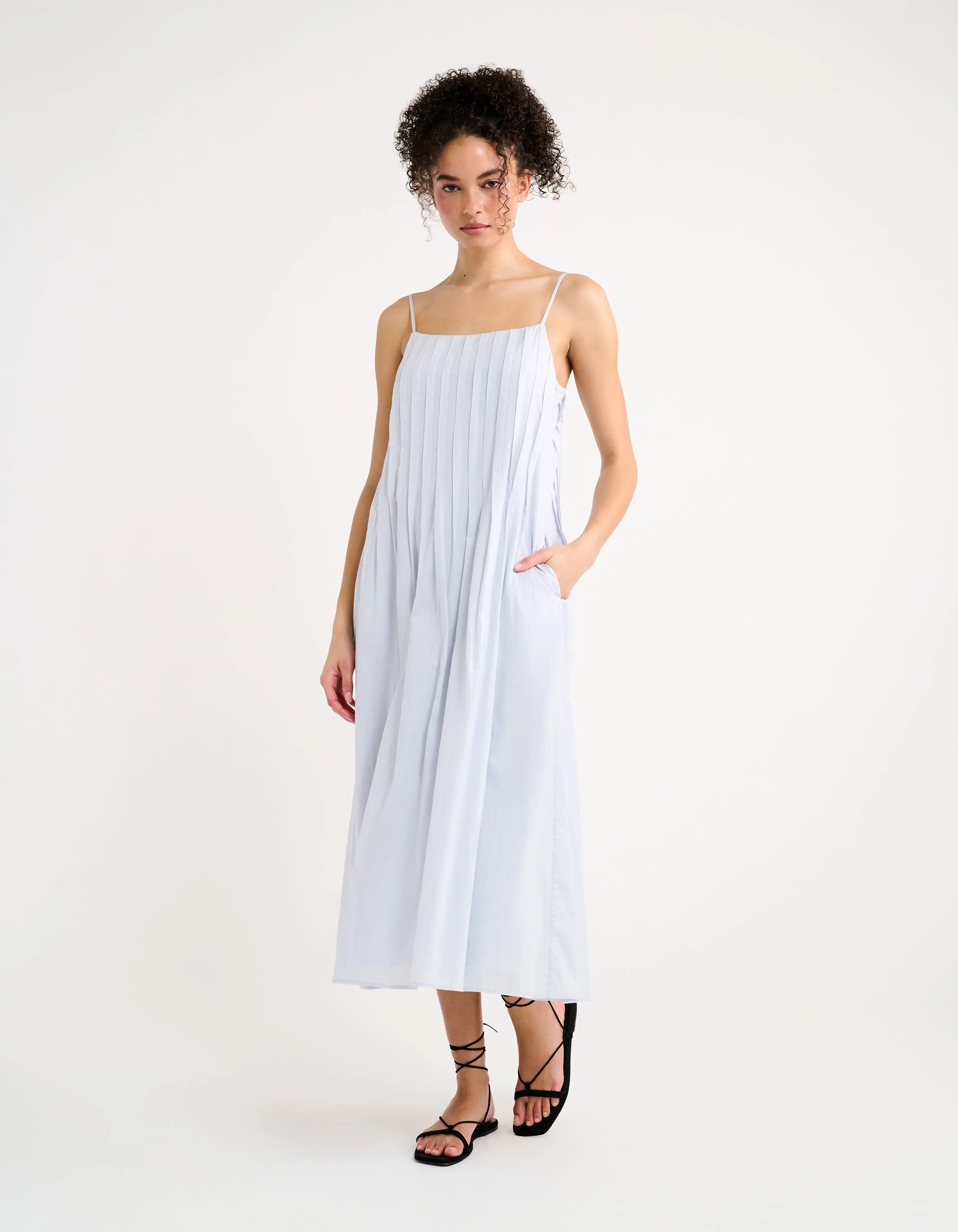 Poolside Midi Dress | Cornflower Blue sold by Rumored