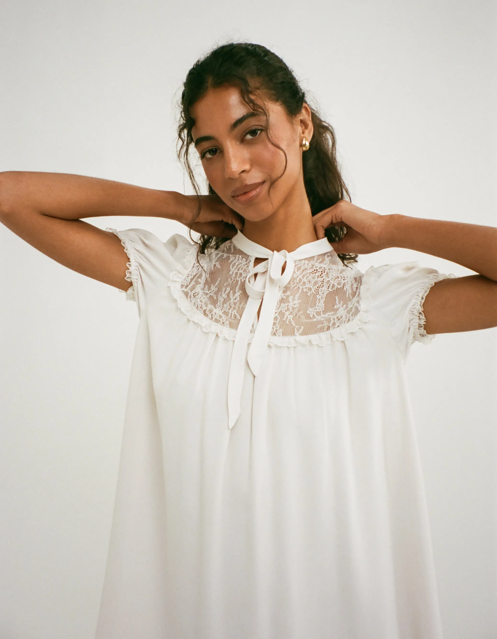 Eyre Mini Dress | Ivory sold by Rumored product image thumbnail 4