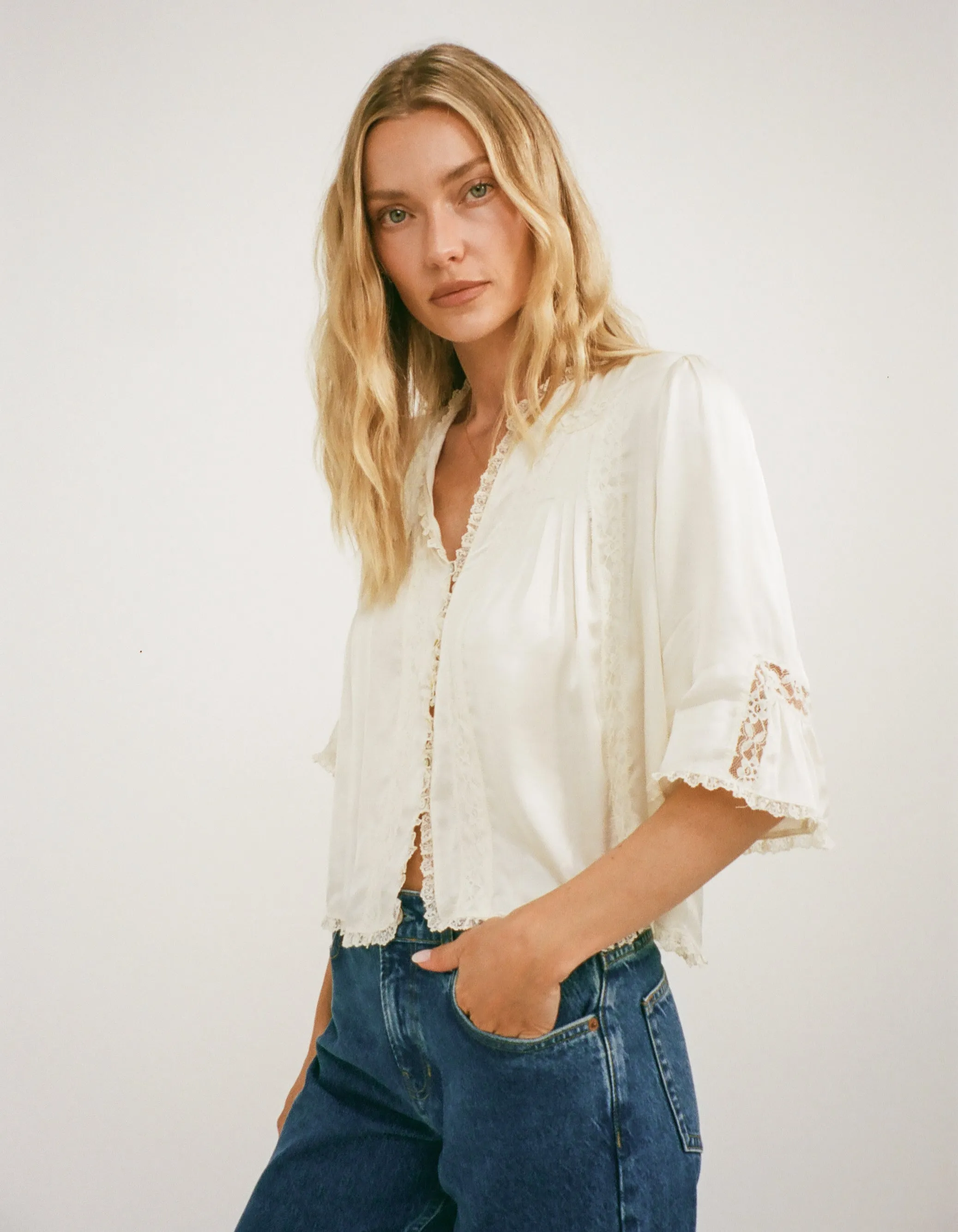 Heirloom Top | Ivory sold by Rumored product image thumbnail 2