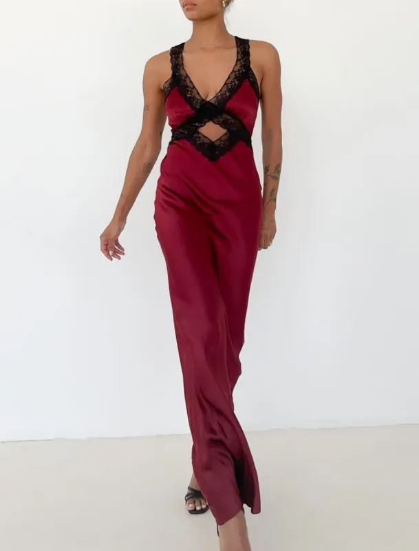 Crossroads Maxi Dress | Garnet sold by Rumored