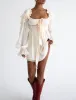Macbeth Mini Dress | Cream sold by Rumored