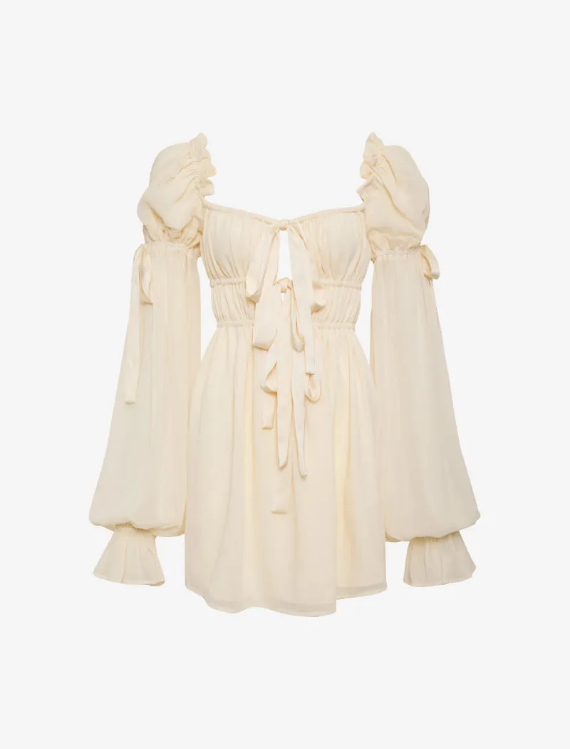 Macbeth Mini Dress | Cream sold by Rumored product image thumbnail 2