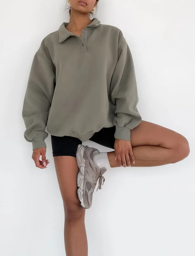 Airport Sweatshirt | Sandstone sold by Rumored