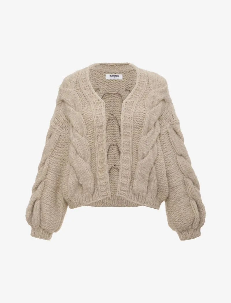 Mimi Cardigan | Oat sold by Rumored product image thumbnail 2