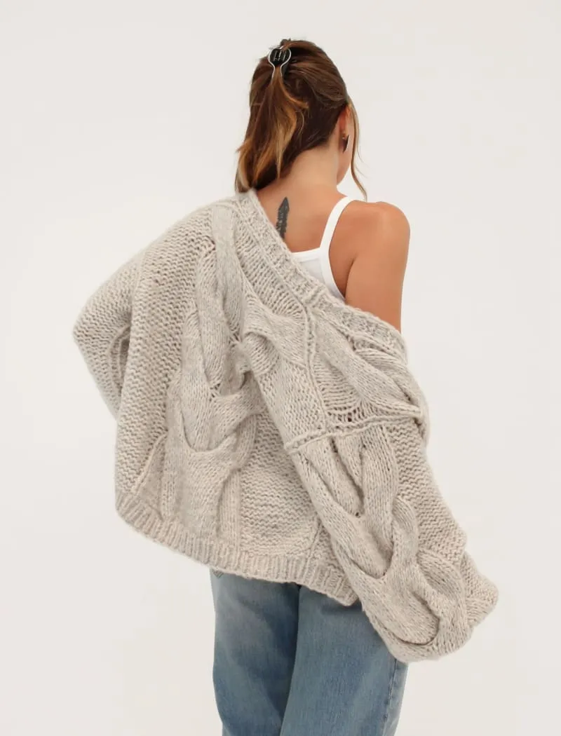 Mimi Cardigan | Oat sold by Rumored product image thumbnail 4