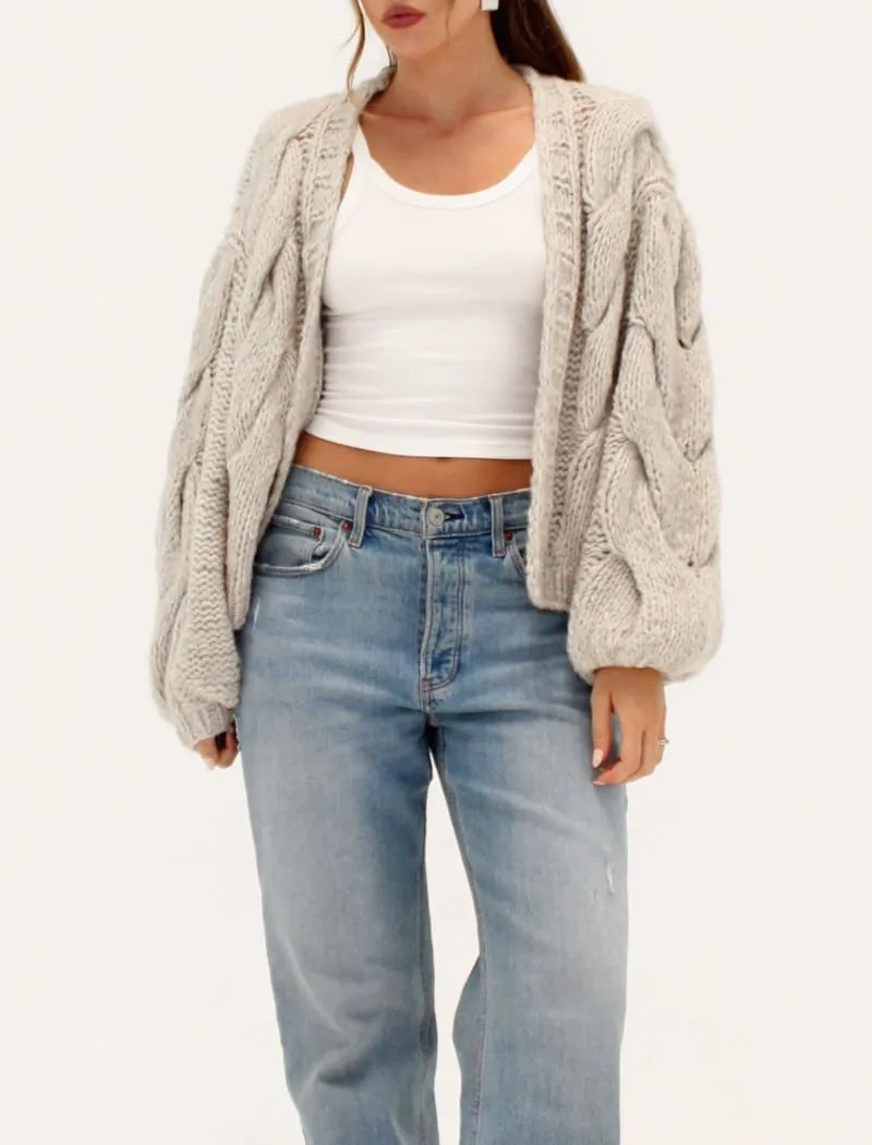 Mimi Cardigan | Oat sold by Rumored product image thumbnail 3