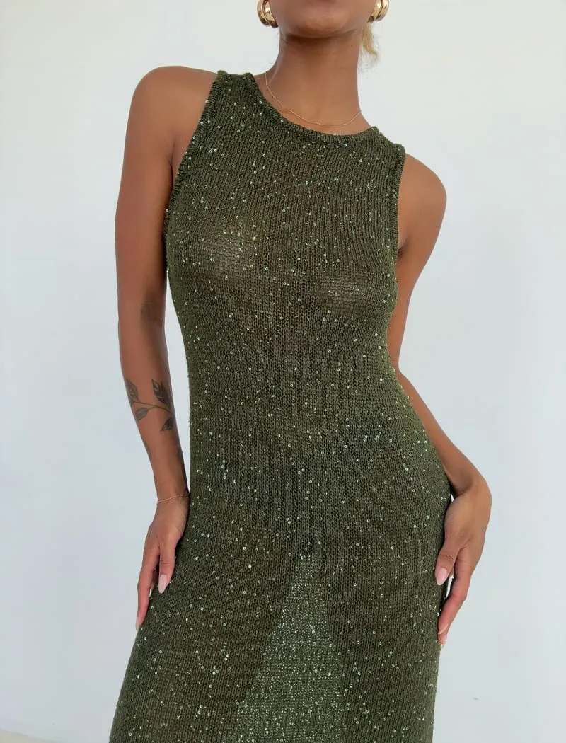 Stella Maxi Dress | Moss Sequin sold by Rumored