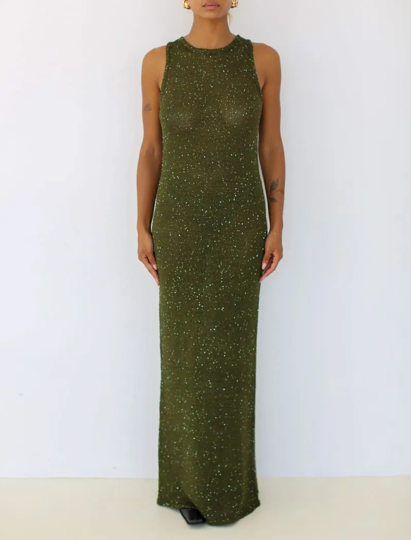 Stella Maxi Dress | Moss Sequin sold by Rumored product image thumbnail 3