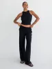 High Fidelity Pant | Black Linen sold by Rumored
