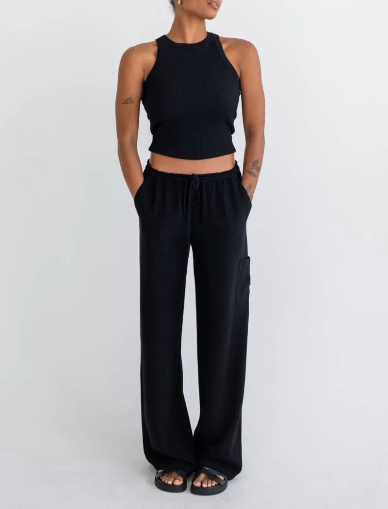 High Fidelity Pant | Black Linen sold by Rumored