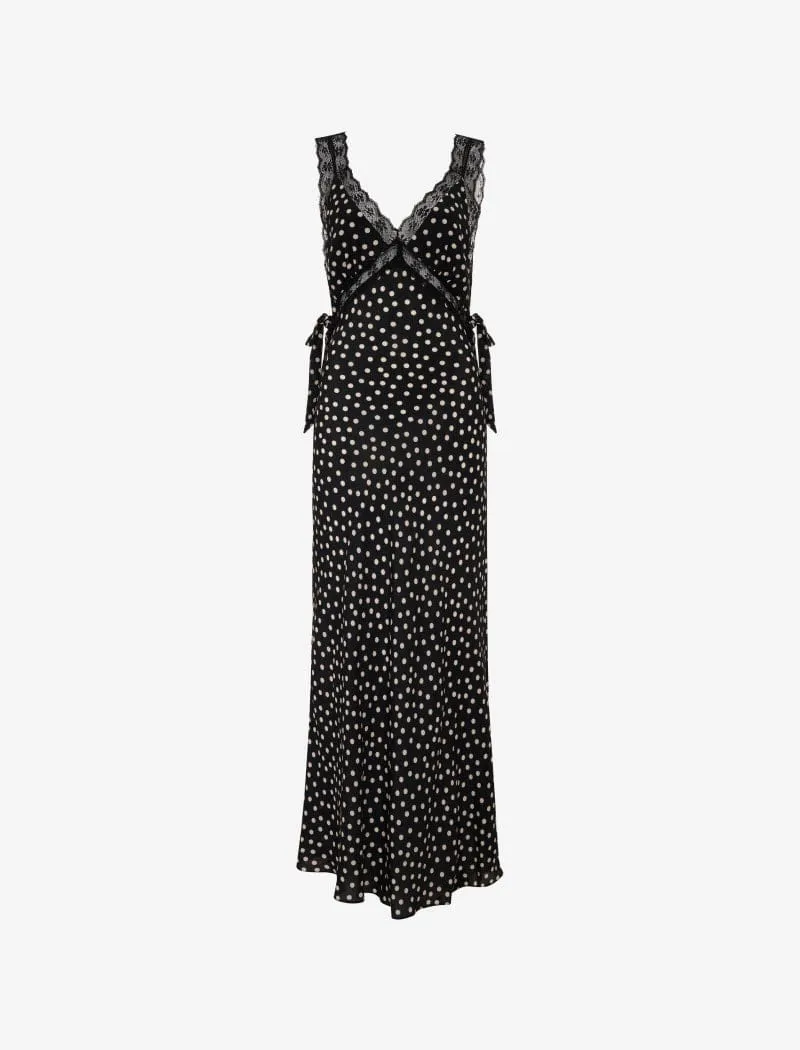 Dolly Midi Dress | Black Ditsy Dot sold by Rumored product image thumbnail 2