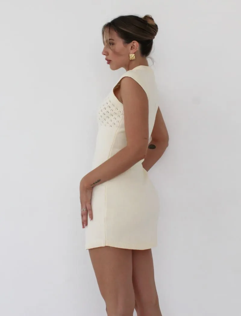 Birkin Mini Dress | Ivory sold by Rumored product image thumbnail 3