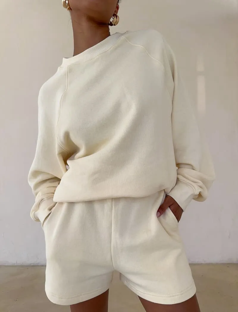 Balance Crewneck | Coconut Cream sold by Rumored