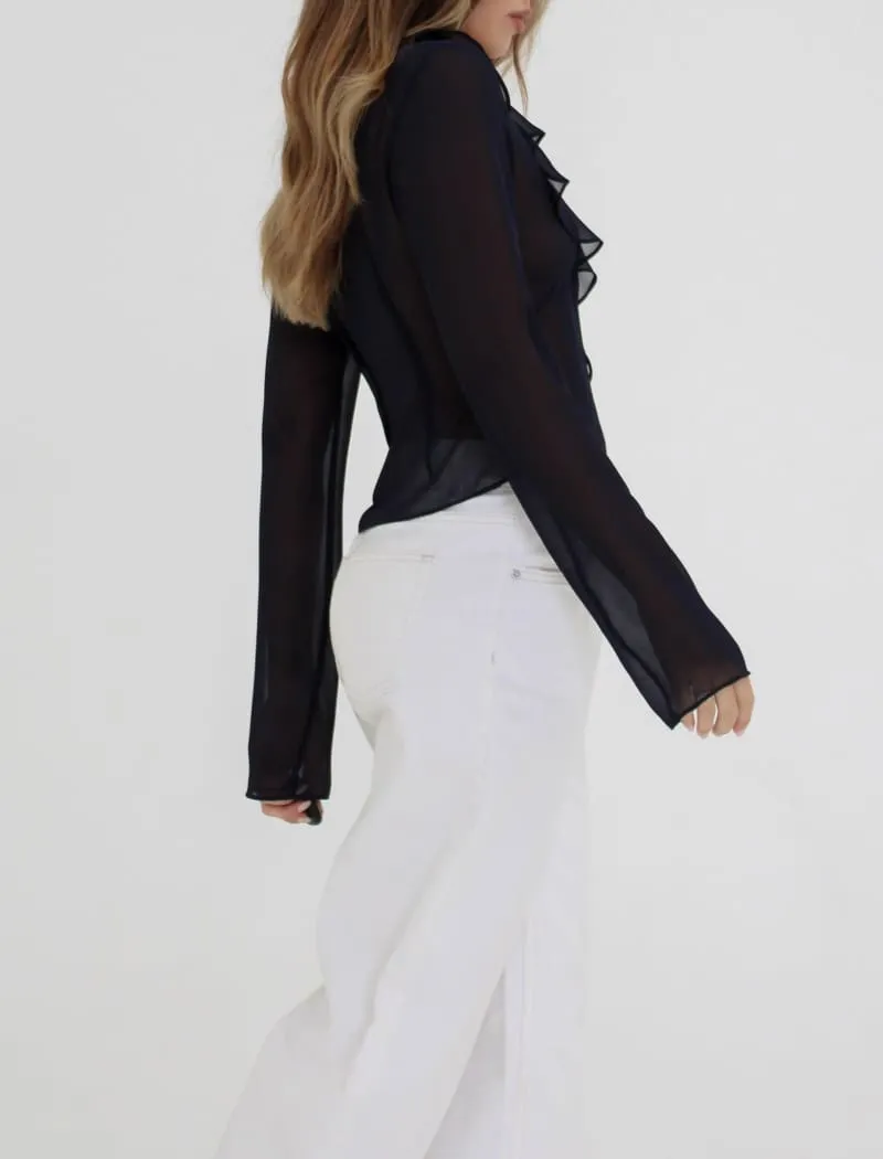 Waterfall Top | Navy sold by Rumored product image thumbnail 4